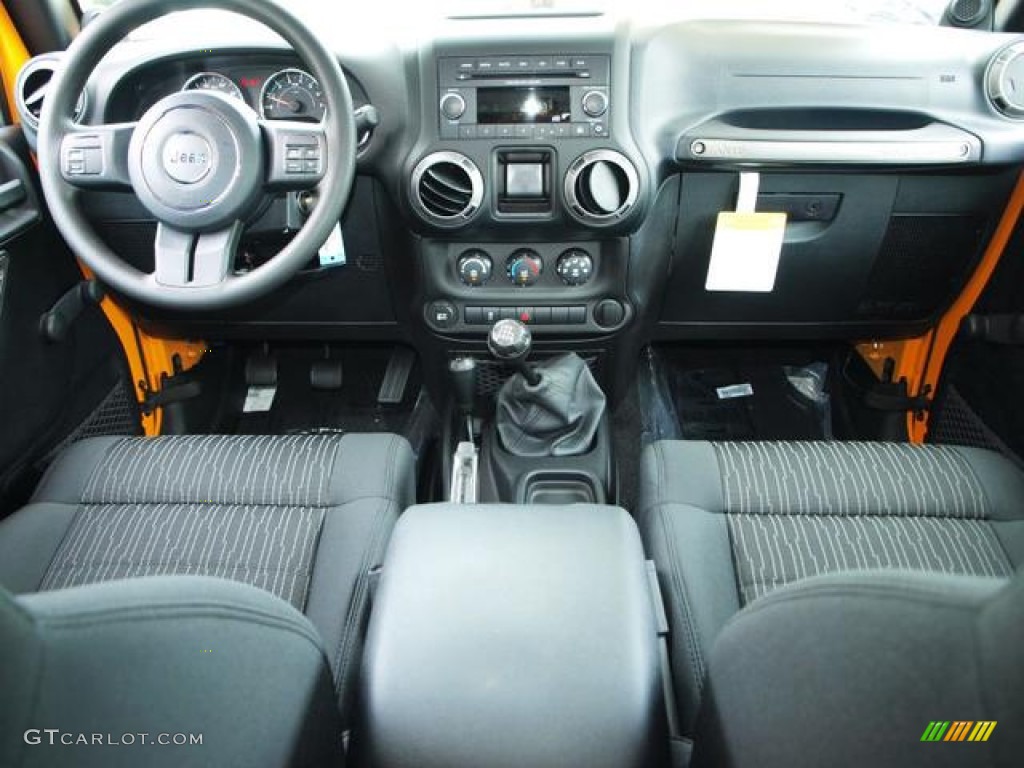 2012 Wrangler Sport 4x4 - Dozer Yellow / Black photo #5