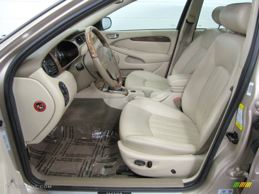 Ivory Interior 2003 Jaguar X-Type 3.0 Photo #68594894