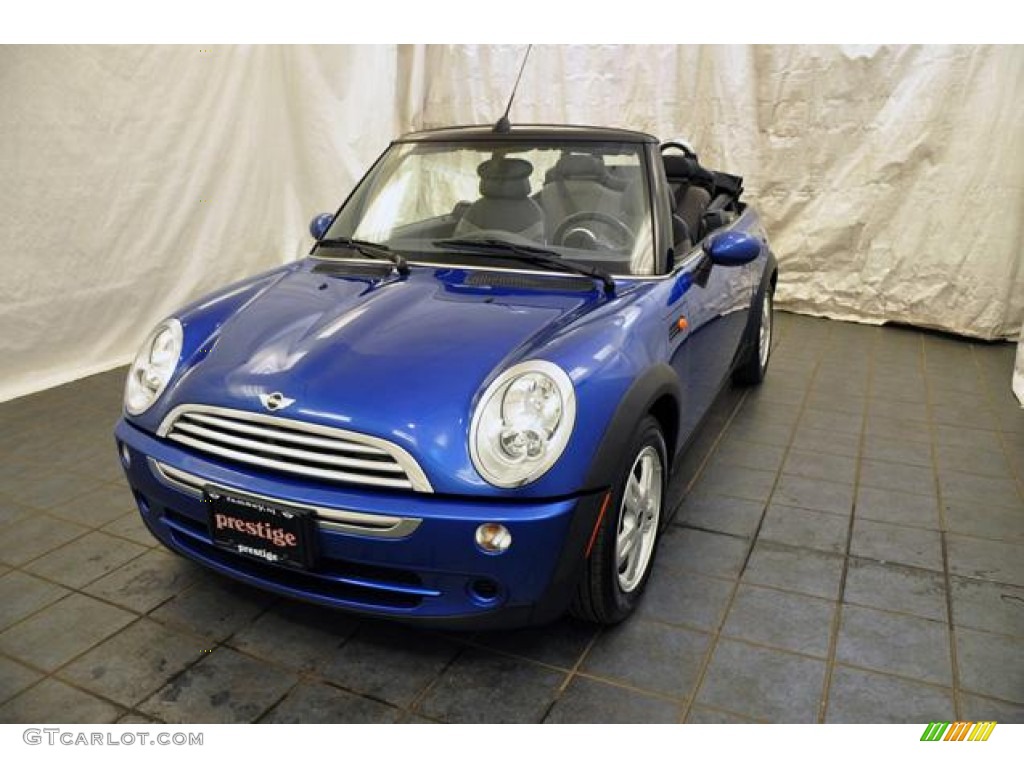 2006 Cooper Convertible - Hyper Blue Metallic / Space Gray/Panther Black photo #1