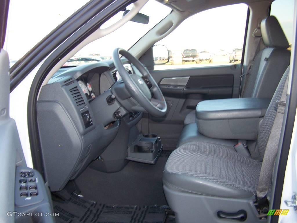 2008 Ram 1500 Big Horn Edition Quad Cab - Bright White / Medium Slate Gray photo #9