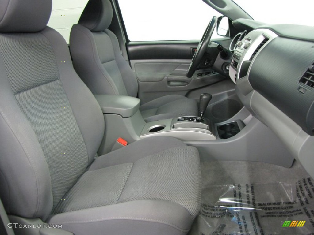 Graphite Gray Interior 2011 Toyota Tacoma TX Double Cab 4x4 Photo #68595887