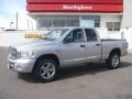 2008 Bright Silver Metallic Dodge Ram 1500 Laramie Quad Cab 4x4  photo #1