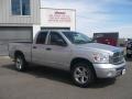 2008 Bright Silver Metallic Dodge Ram 1500 Laramie Quad Cab 4x4  photo #3