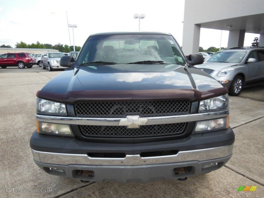 2003 Silverado 1500 LS Extended Cab 4x4 - Dark Gray Metallic / Dark Charcoal photo #2