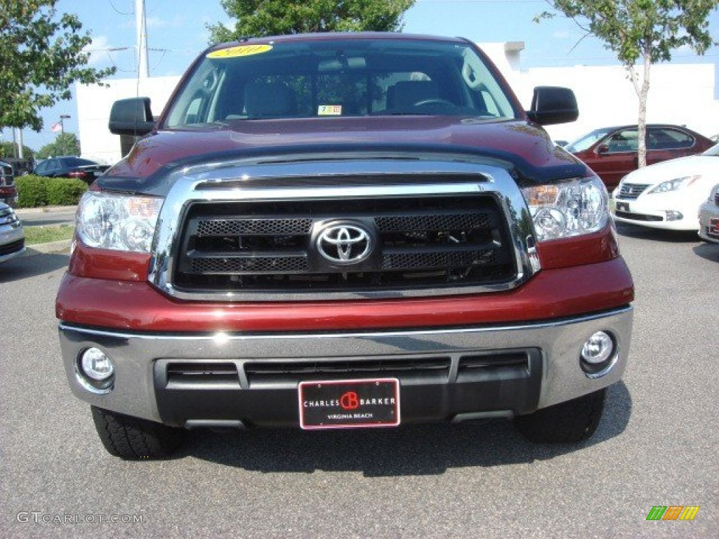 2010 Tundra TRD Double Cab 4x4 - Salsa Red Pearl / Graphite Gray photo #6