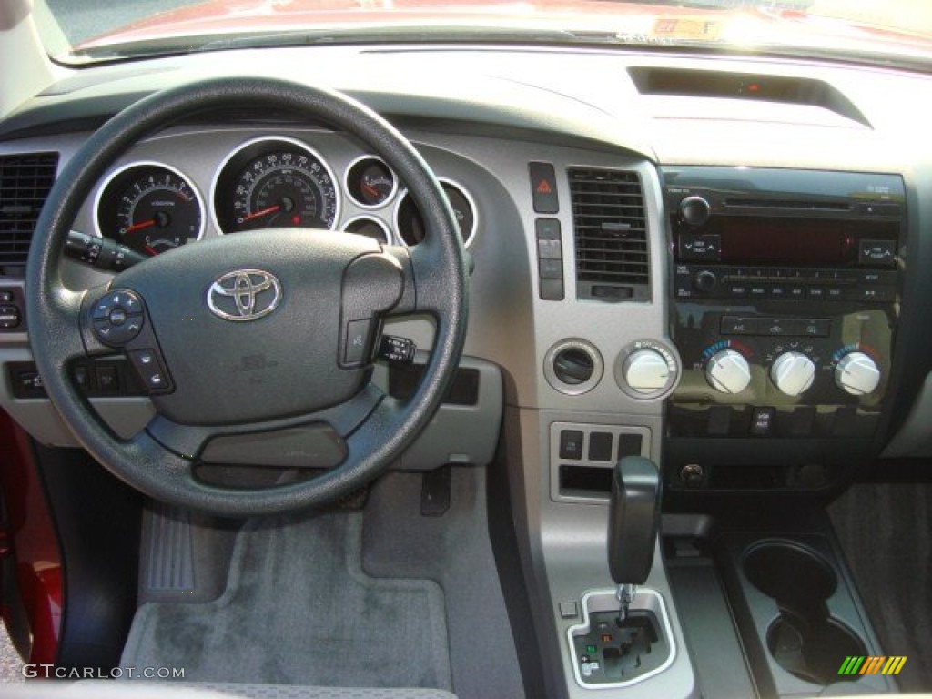 2010 Tundra TRD Double Cab 4x4 - Salsa Red Pearl / Graphite Gray photo #9