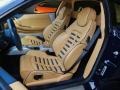 2002 Ferrari 360 Beige/Blue Interior Front Seat Photo
