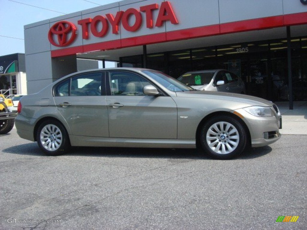 2009 3 Series 328i Sedan - Platinum Bronze Metallic / Oyster Dakota Leather photo #2