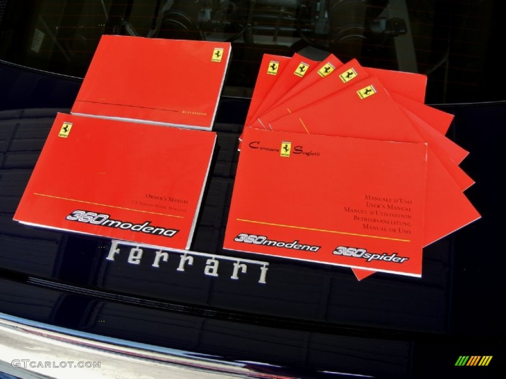 2002 Ferrari 360 Modena F1 Books/Manuals Photo #68597132
