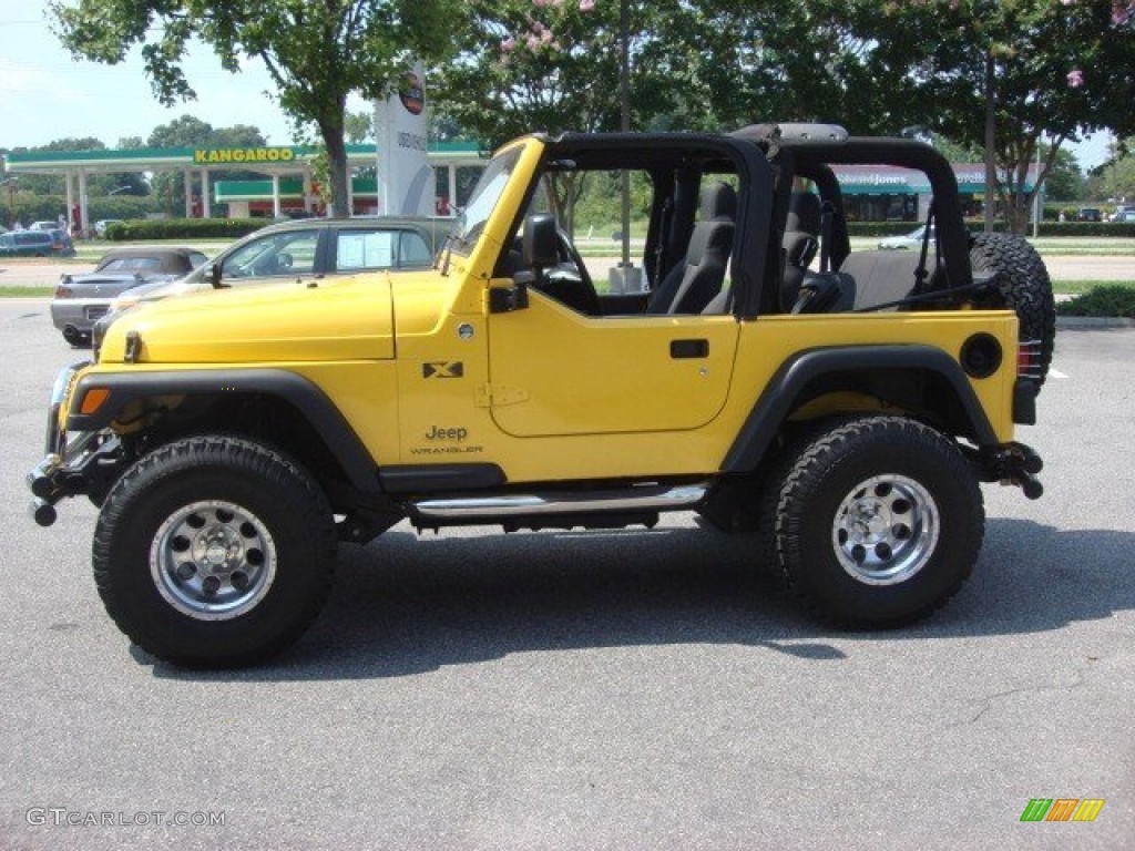 2006 Wrangler X 4x4 - Solar Yellow / Dark Slate Gray photo #7