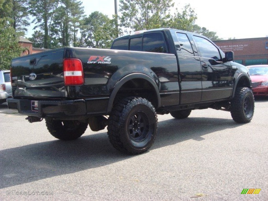 Black 2004 Ford F150 FX4 SuperCab 4x4 Exterior Photo #68598014