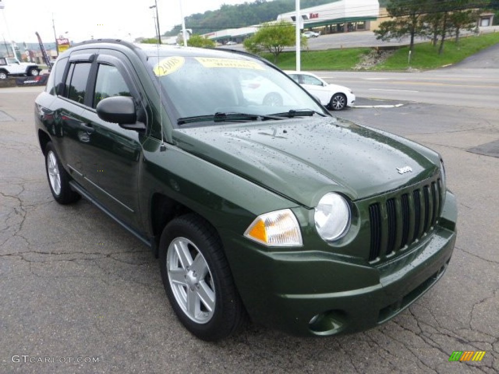 Jeep Green Metallic 2008 Jeep Compass Sport 4x4 Exterior Photo #68598269