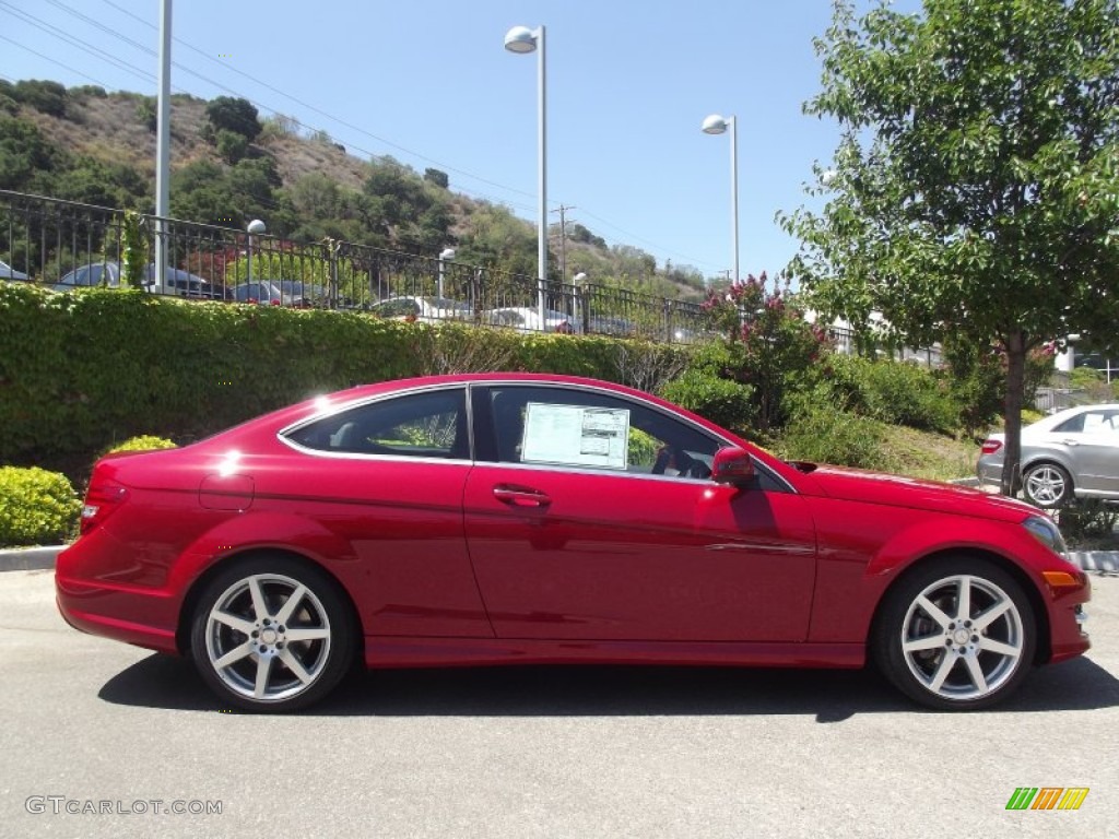 Mars Red 2013 Mercedes-Benz C 250 Coupe Exterior Photo #68598419