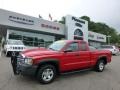 2005 Flame Red Dodge Dakota ST Club Cab  photo #1