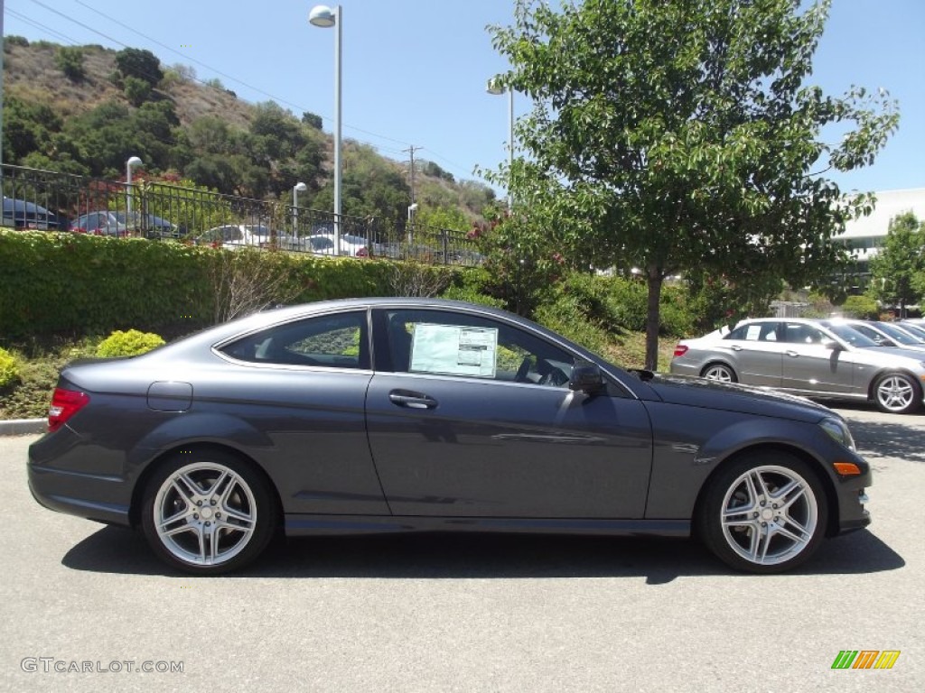 Steel Grey Metallic 2013 Mercedes-Benz C 250 Coupe Exterior Photo #68598671