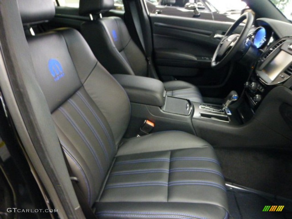 Black Blue Accents Interior 2012 Chrysler 300 S Mopar 12
