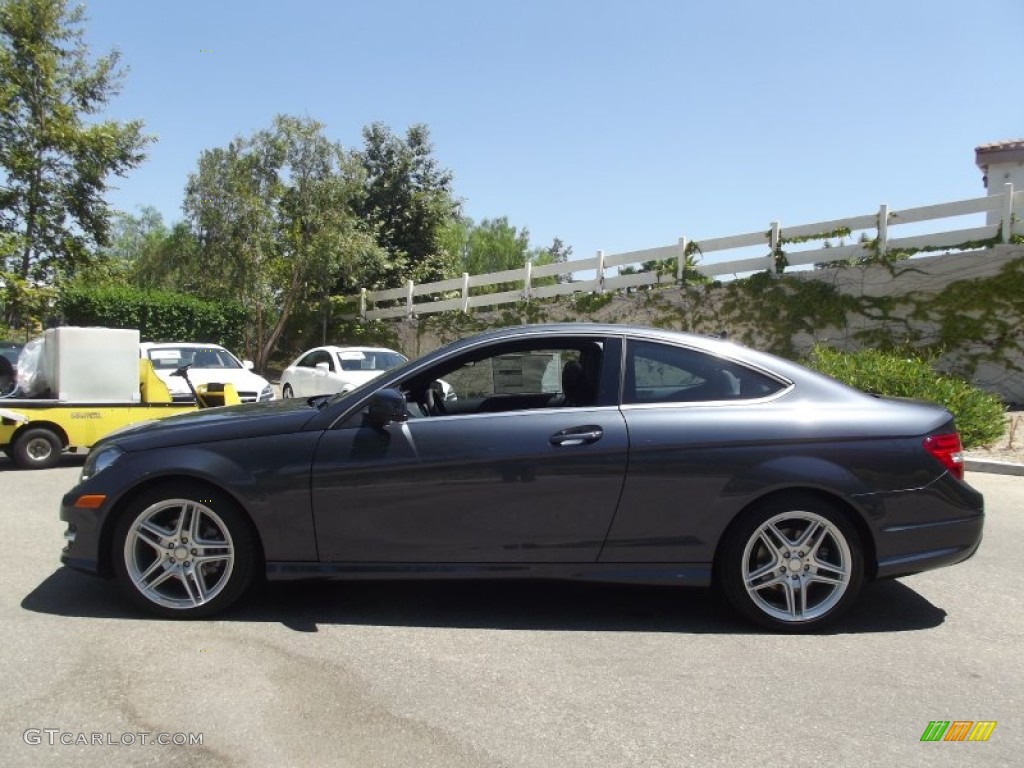 Steel Grey Metallic 2013 Mercedes-Benz C 250 Coupe Exterior Photo #68598749