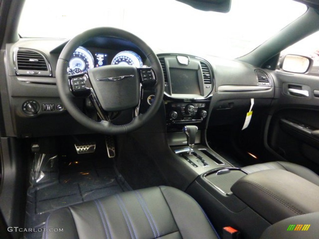 Black/Blue Accents Interior 2012 Chrysler 300 S Mopar '12 Edition Photo #68598755