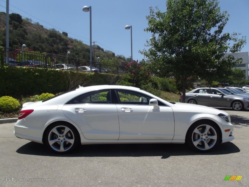 Diamond White Metallic 2013 Mercedes-Benz CLS 550 Coupe Exterior Photo #68599631