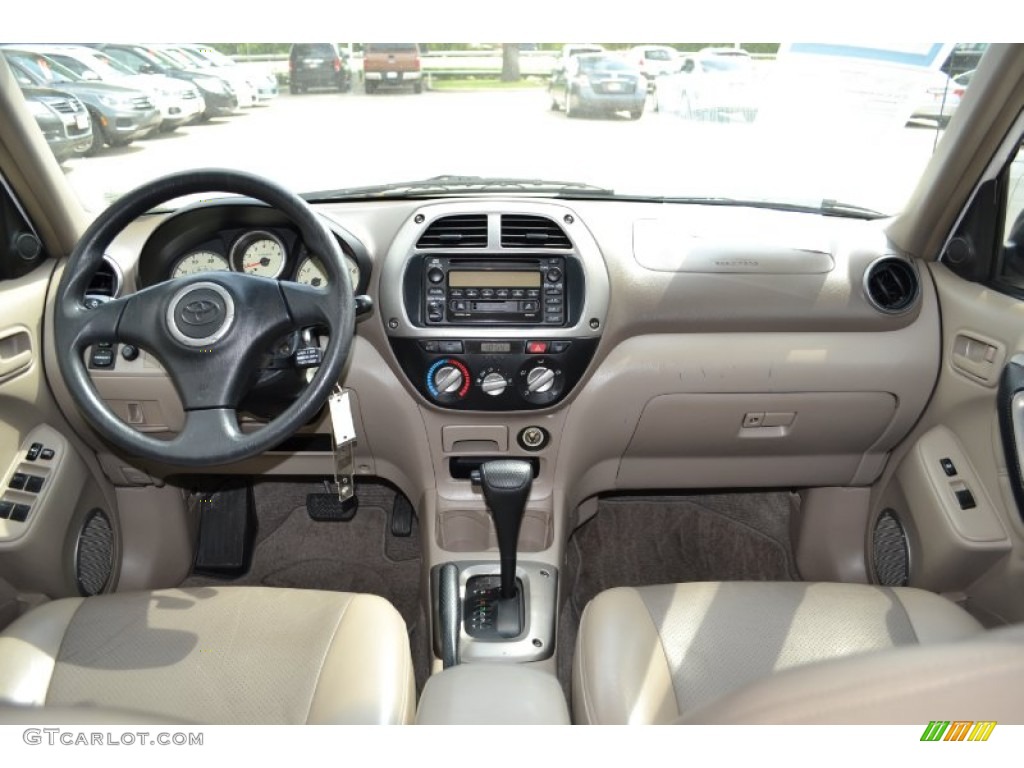 2002 Toyota RAV4 Standard RAV4 Model Taupe Dashboard Photo #68599820