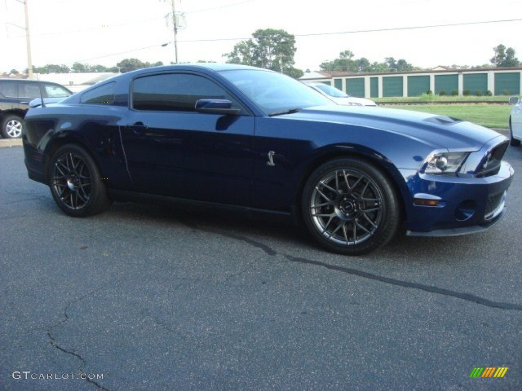 2011 Mustang Shelby GT500 SVT Performance Package Coupe - Kona Blue Metallic / Charcoal Black/Black photo #2