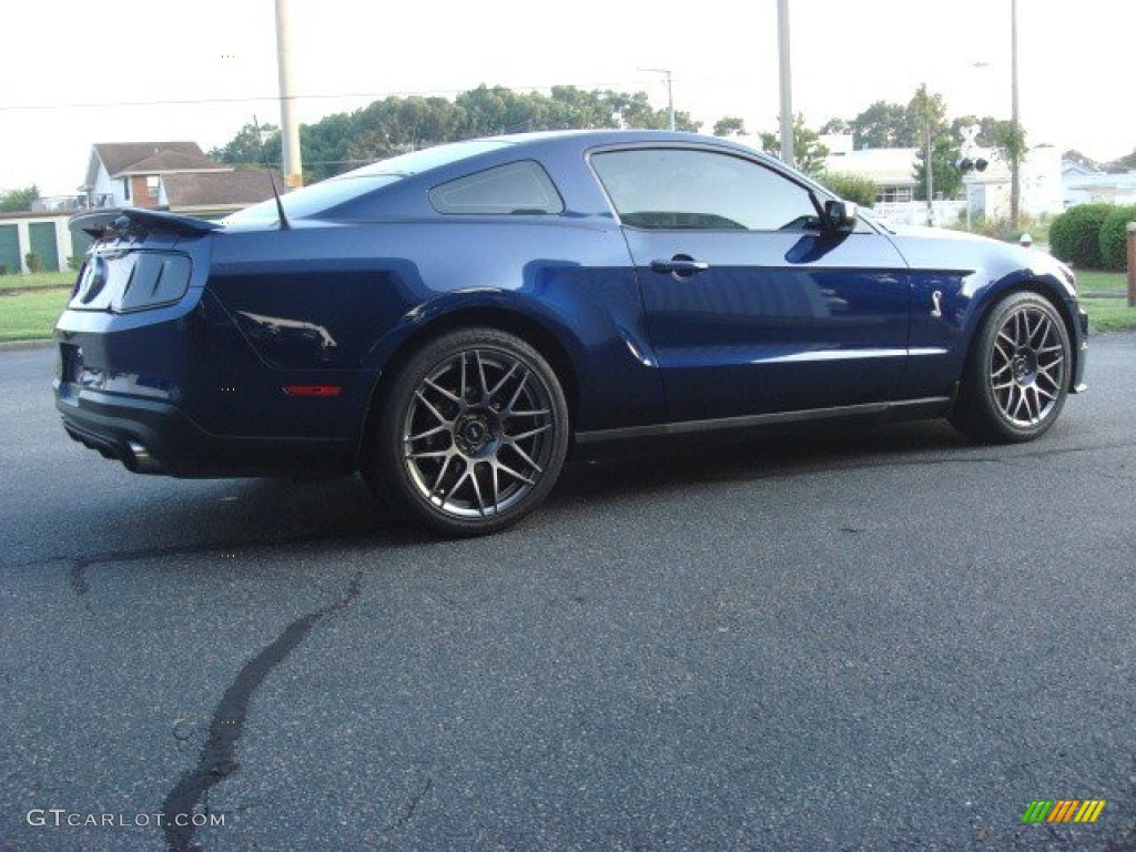 Kona Blue Metallic 2011 Ford Mustang Shelby GT500 SVT Performance Package Coupe Exterior Photo #68600582