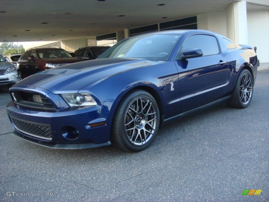 2011 Mustang Shelby GT500 SVT Performance Package Coupe - Kona Blue Metallic / Charcoal Black/Black photo #7