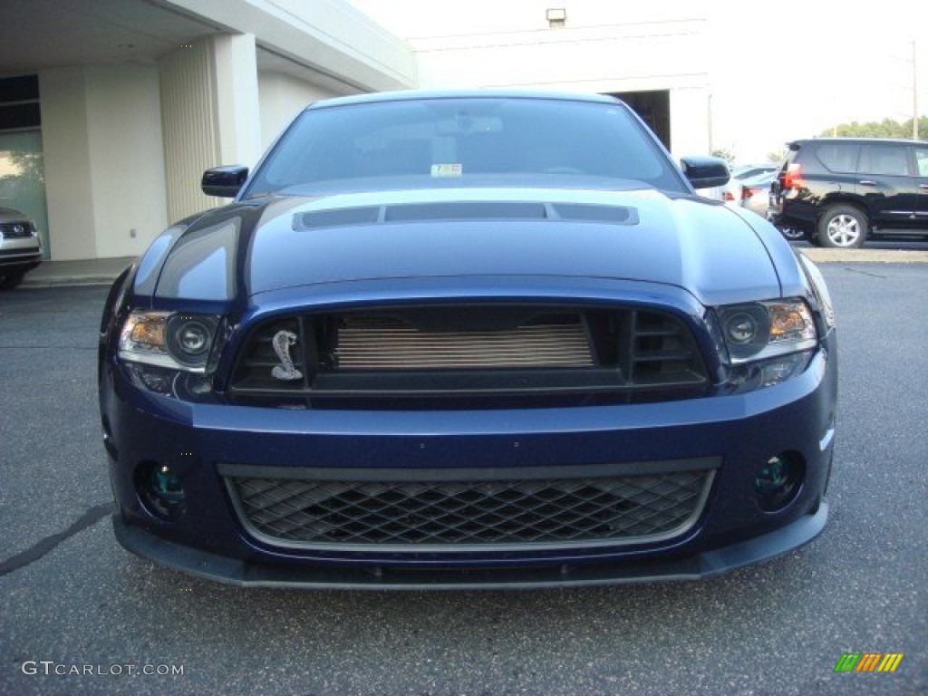2011 Mustang Shelby GT500 SVT Performance Package Coupe - Kona Blue Metallic / Charcoal Black/Black photo #8