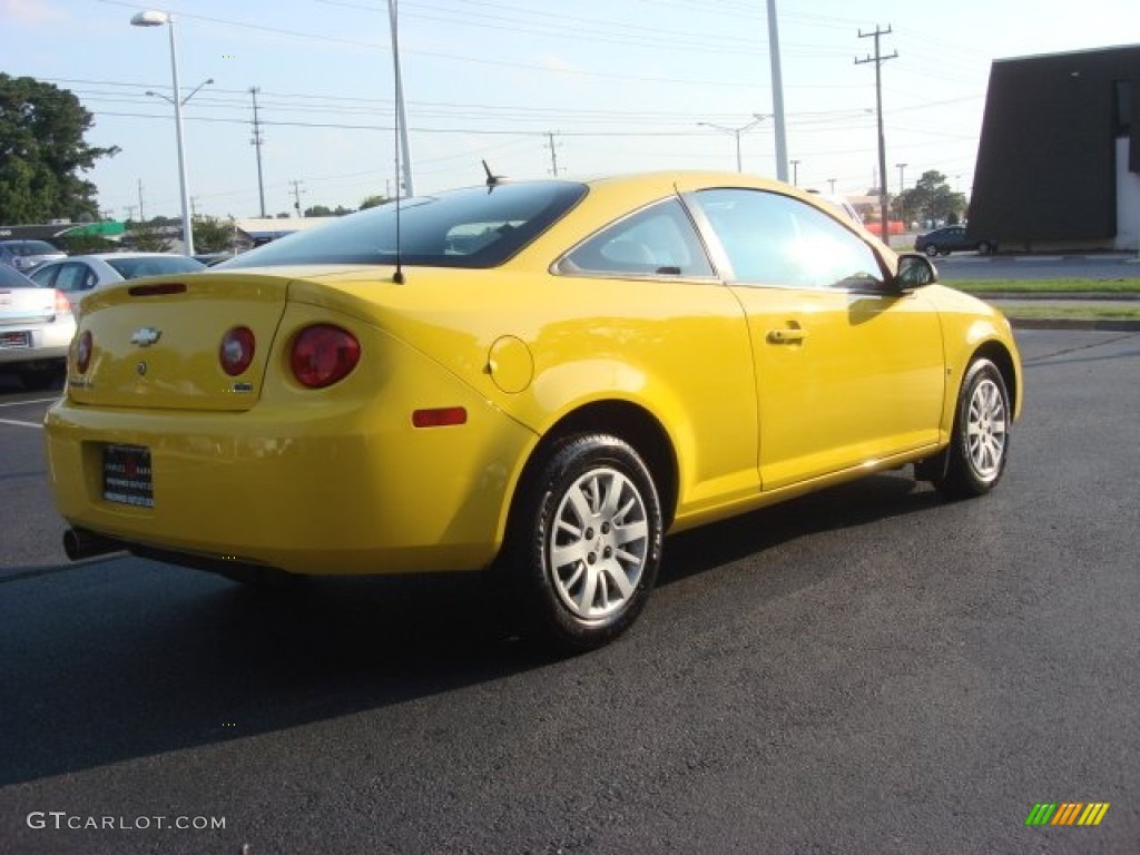 2009 Cobalt LS XFE Coupe - Rally Yellow / Gray photo #4