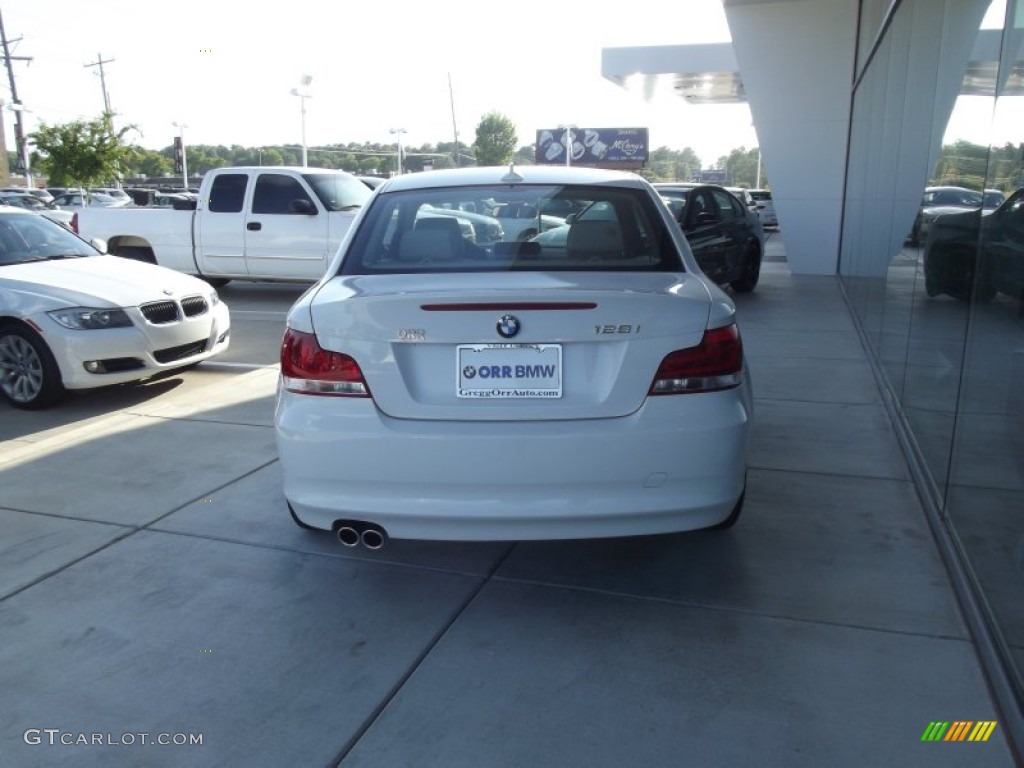 2012 1 Series 128i Coupe - Alpine White / Taupe photo #6