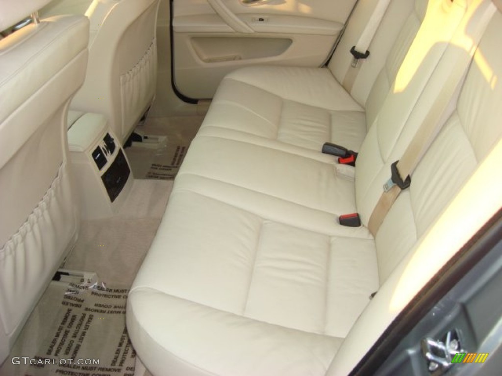 Cream Beige Dakota Leather Interior 2008 BMW 5 Series 535i Sedan Photo #68601431