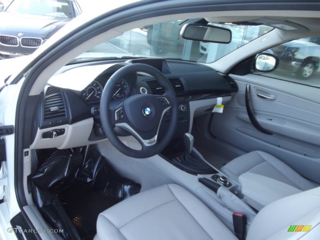 Taupe Interior 2012 BMW 1 Series 128i Coupe Photo #68601458