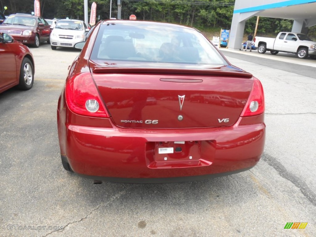 2008 G6 V6 Sedan - Performance Red Metallic / Ebony Black photo #5