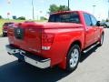 2010 Red Alert Nissan Titan LE Crew Cab  photo #3