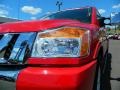 2010 Red Alert Nissan Titan LE Crew Cab  photo #9