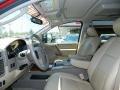2010 Nissan Titan Almond Interior Front Seat Photo