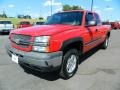 2004 Victory Red Chevrolet Silverado 1500 Z71 Extended Cab 4x4  photo #7