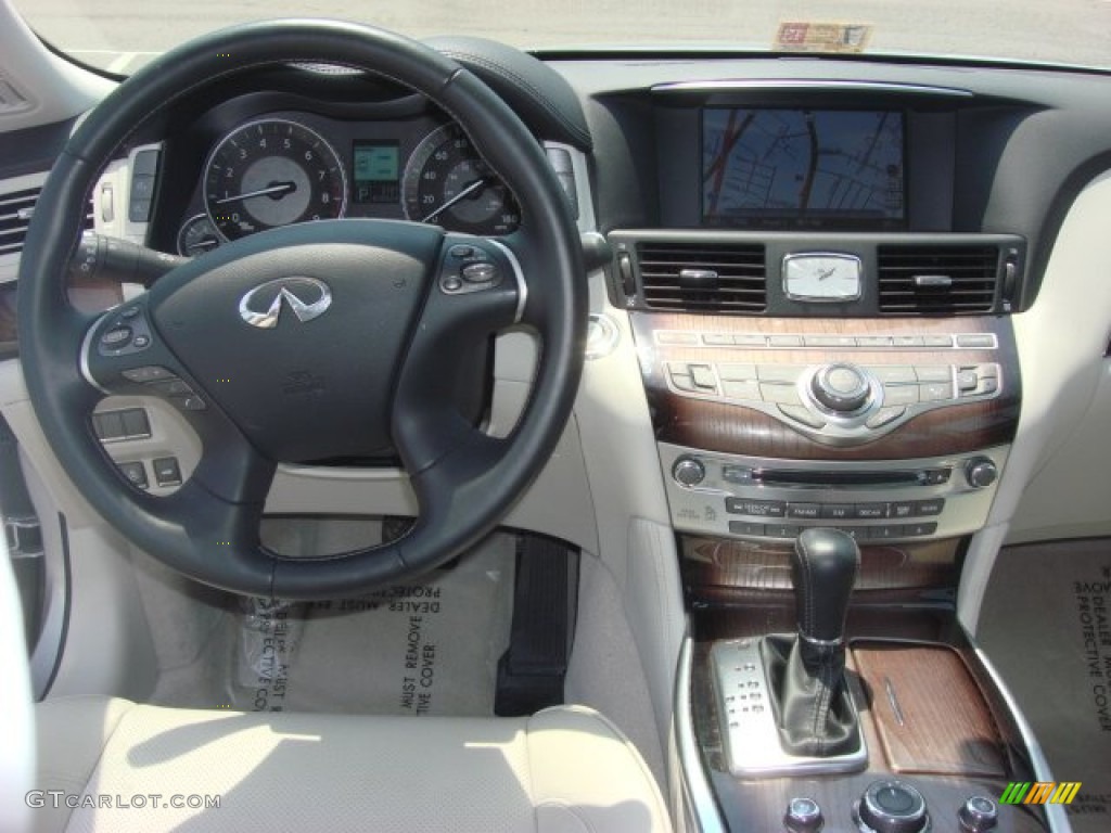 2012 Infiniti M 37 Sedan Stone Dashboard Photo #68602838