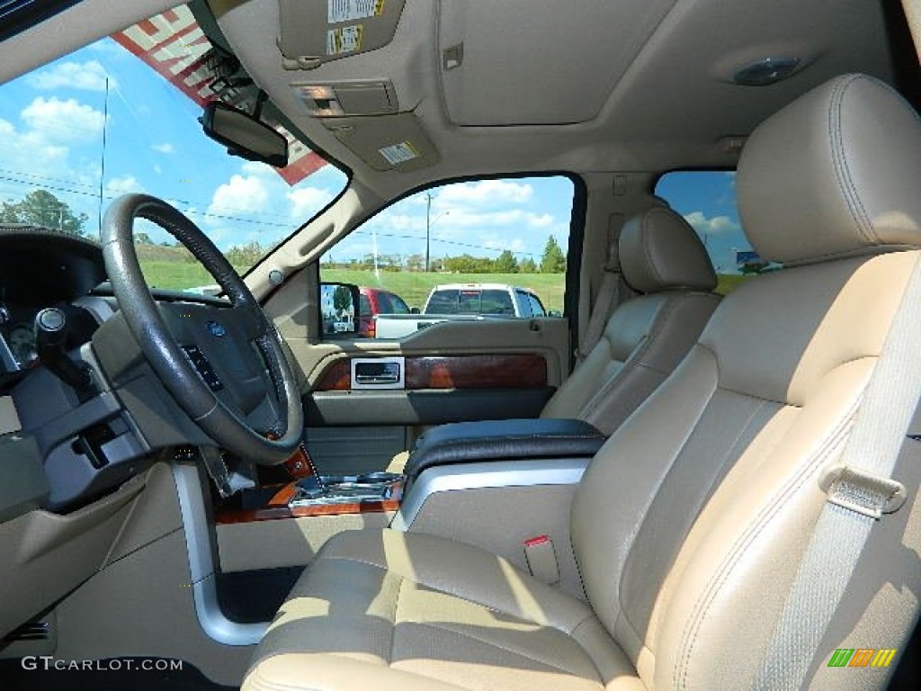 2010 F150 Lariat SuperCrew - Red Candy Metallic / Tan photo #11