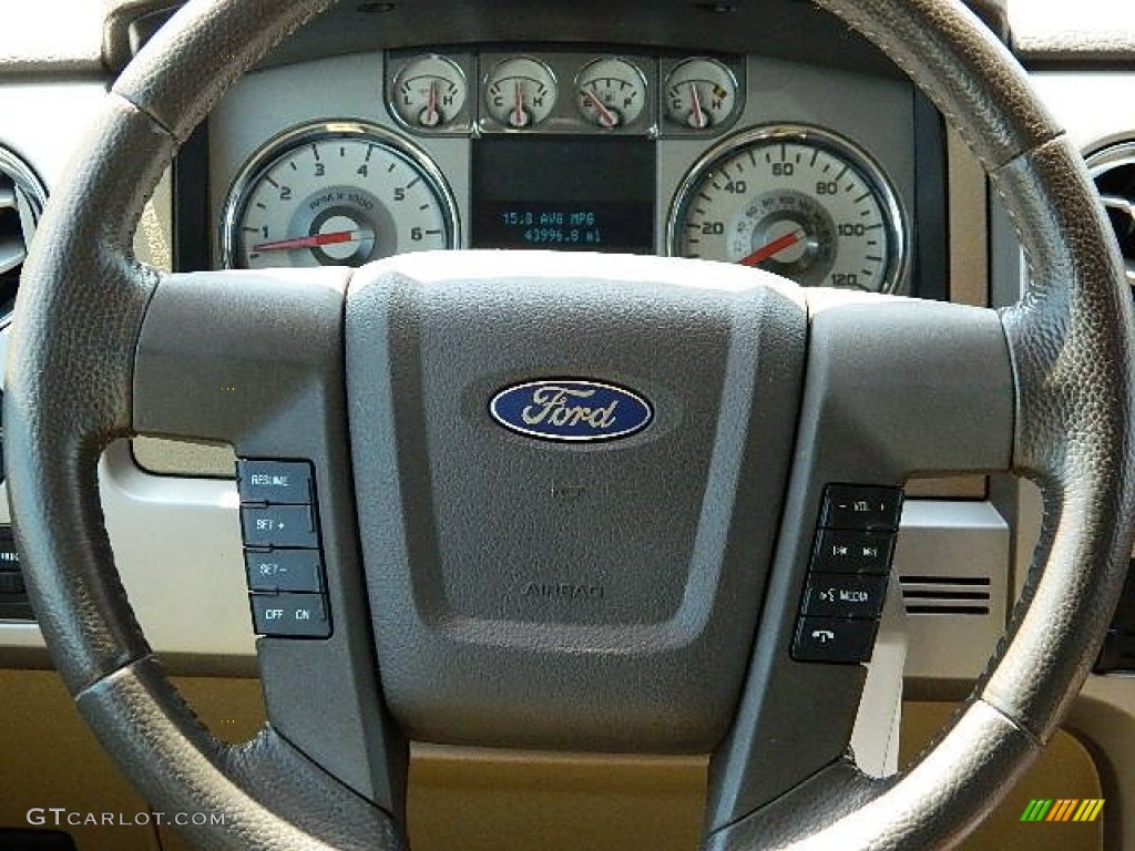 2010 F150 Lariat SuperCrew - Red Candy Metallic / Tan photo #16