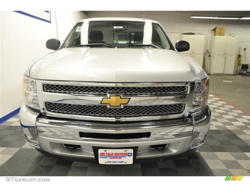 2012 Silverado 1500 LT Regular Cab 4x4 - Silver Ice Metallic / Ebony photo #5