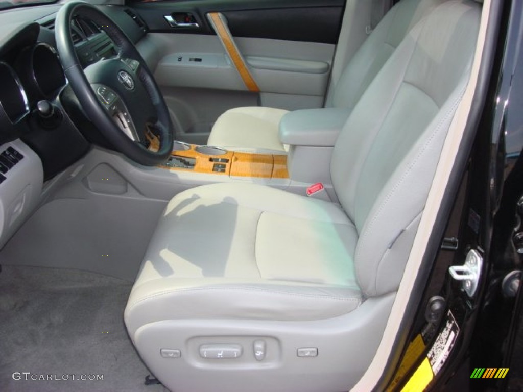 2008 Highlander Hybrid Limited 4WD - Black / Ash Gray photo #8