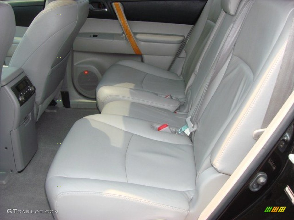 2008 Highlander Hybrid Limited 4WD - Black / Ash Gray photo #9