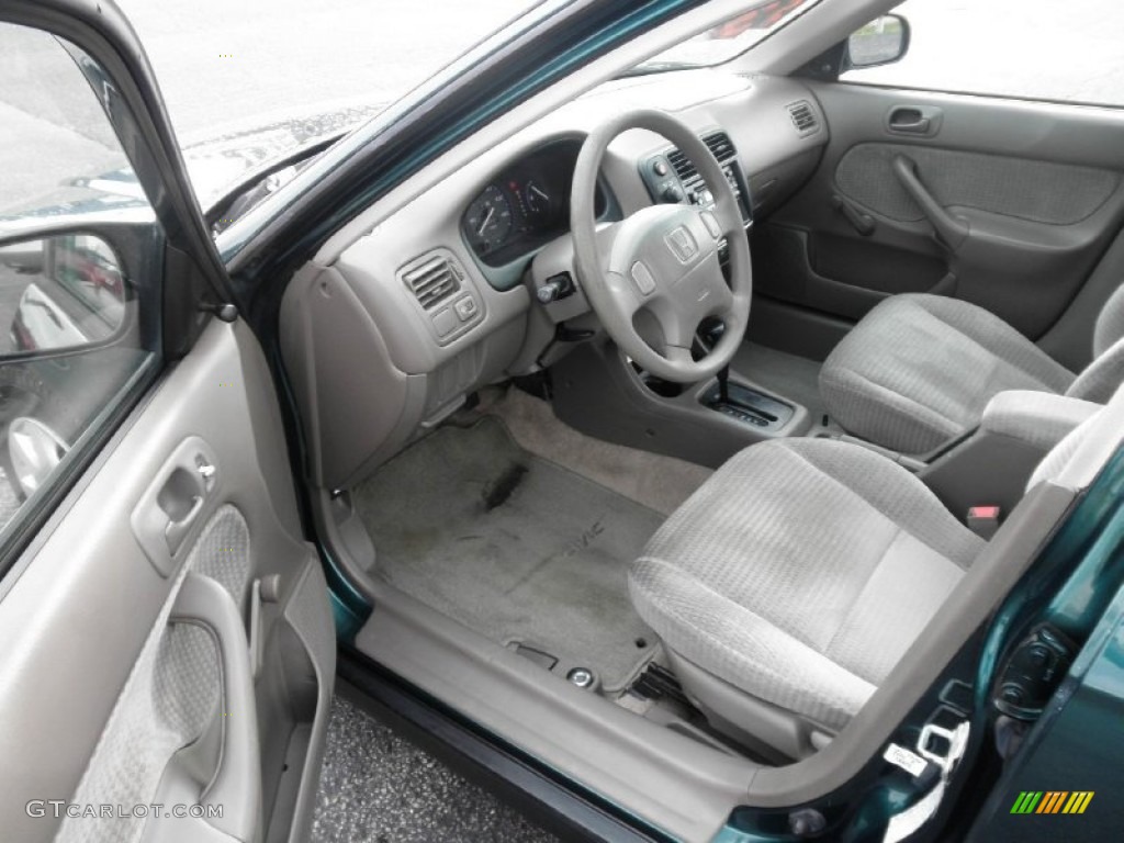 Gray Interior 2000 Honda Civic VP Sedan Photo #68604773