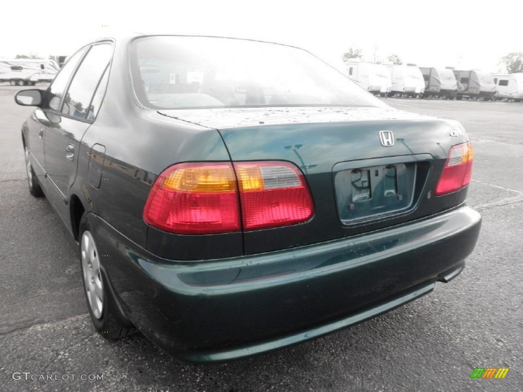 2000 Civic VP Sedan - Clover Green Pearl / Gray photo #13