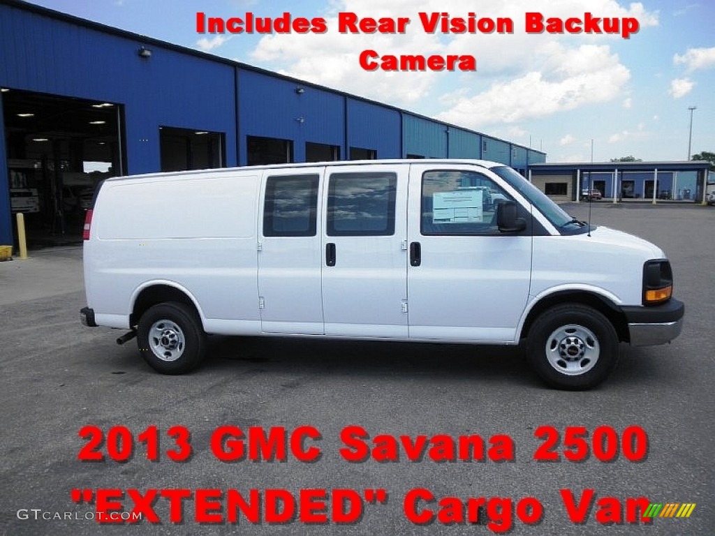 2013 Savana Van 2500 Extended Cargo - Summit White / Medium Pewter photo #1