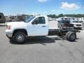 Summit White - Sierra 3500HD Regular Cab 4x4 Chassis Photo No. 4