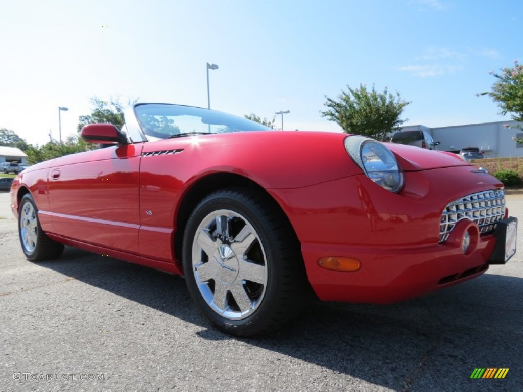 2003 Thunderbird Premium Roadster - Torch Red / Black Ink/Torch Red photo #1
