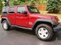 Deep Cherry Red Crystal Pearl - Wrangler Unlimited Sport S 4x4 Photo No. 2