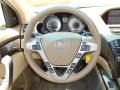 2012 Acura MDX Parchment Interior Steering Wheel Photo